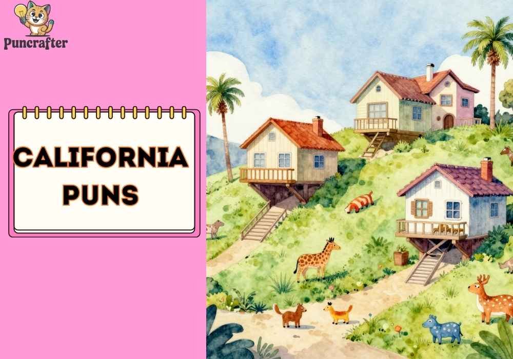 california puns