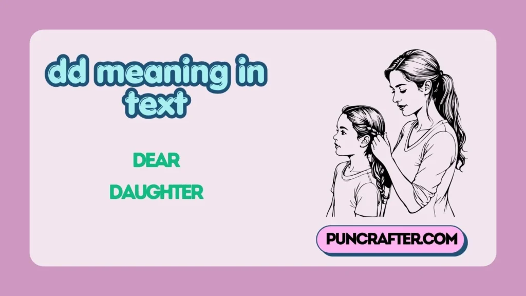 dd meaning in text