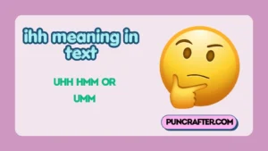 ihh meaning in text