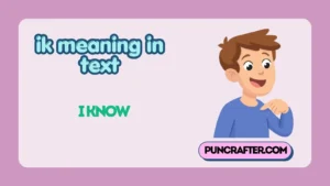 ik meaning in text