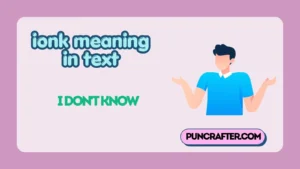 ionk meaning in text