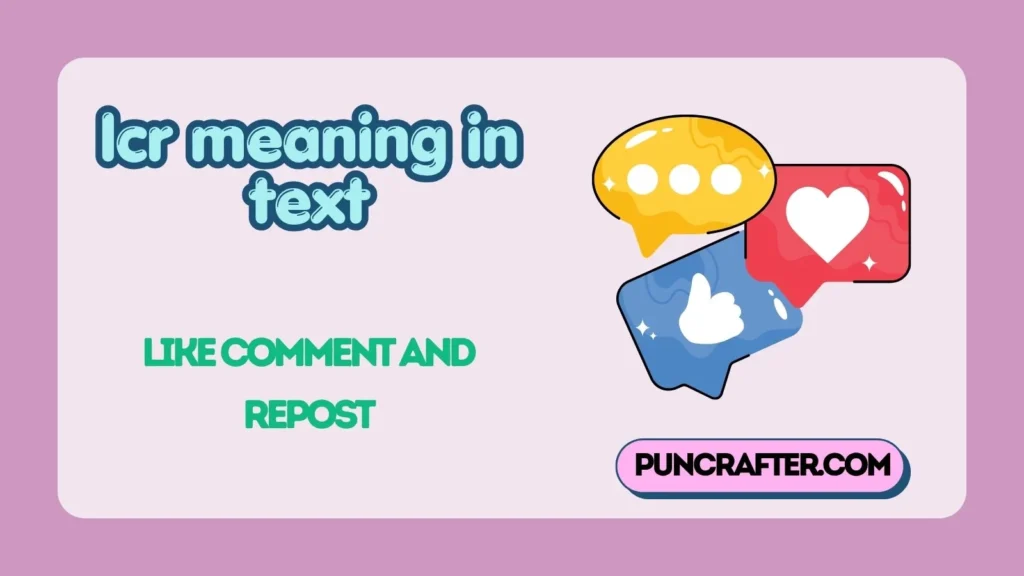 lcr meaning in text