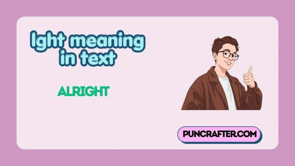lght meaning in text