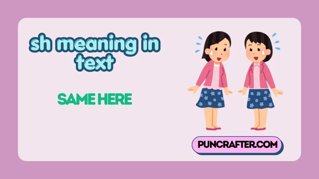 sh meaning in text