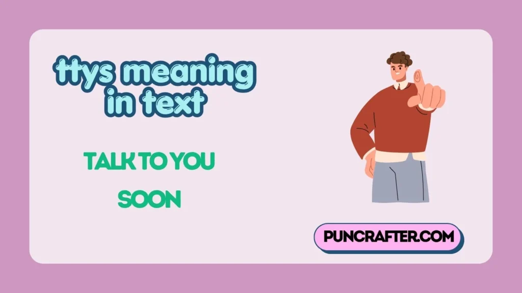 ttys meaning in text